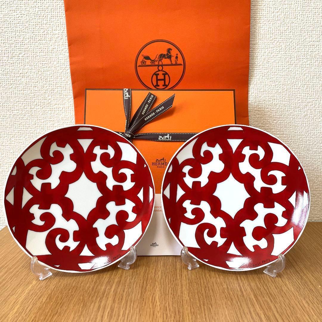 【新品 2枚 ギフト包装】エルメス　ガダルキヴィール　パンプレート　No.3