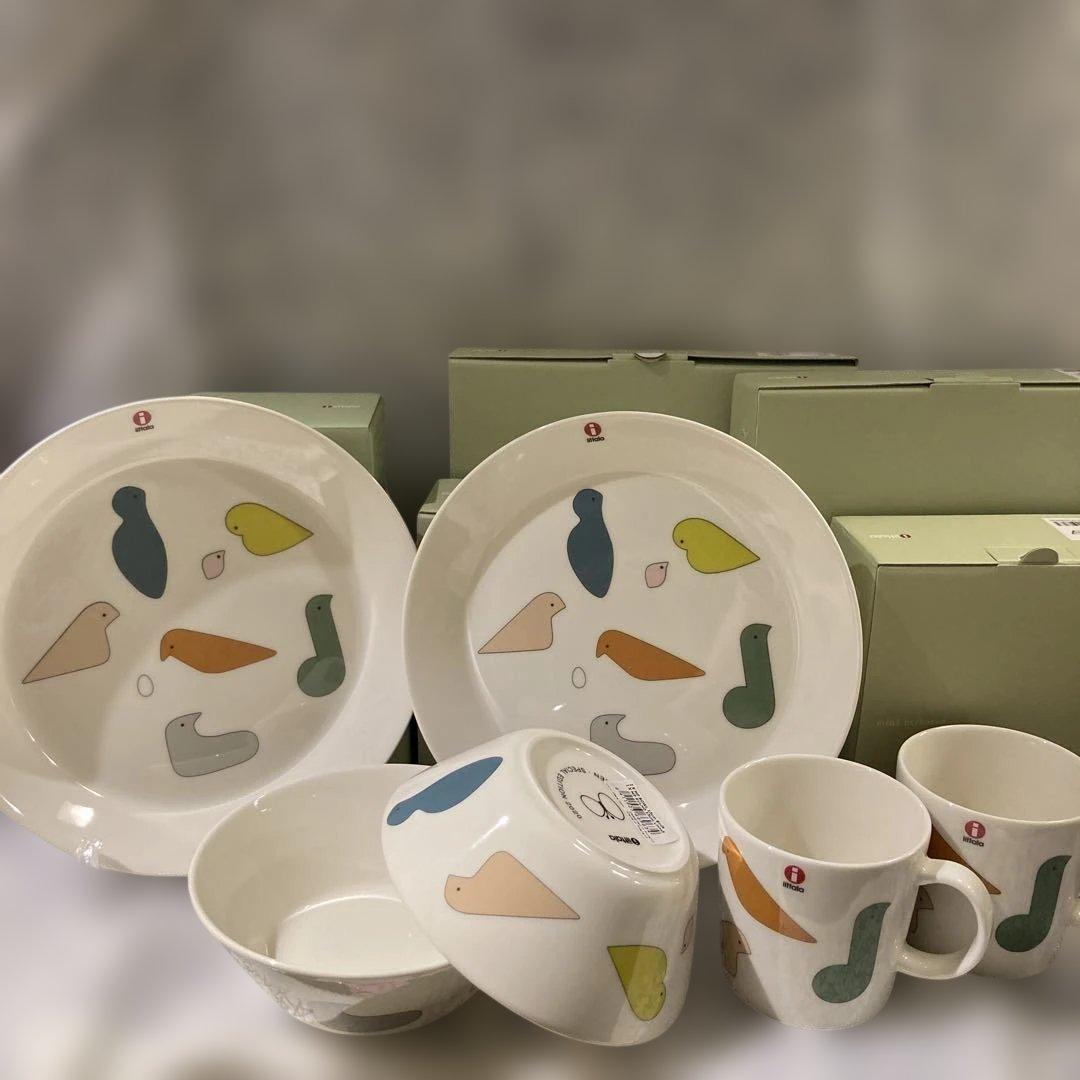 ミナペルホネン　イッタラコラボ　バード　プレート　マグカップ　ボウル　セット