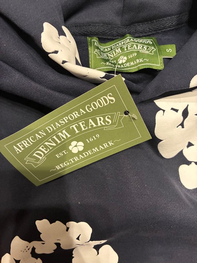 トップス Denim tears hoodie dark blue (S size)