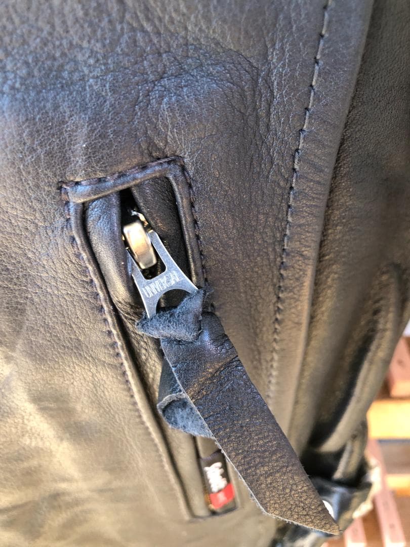 新品 Schott シングルライダースレザージャケット クレイジーパターン/L