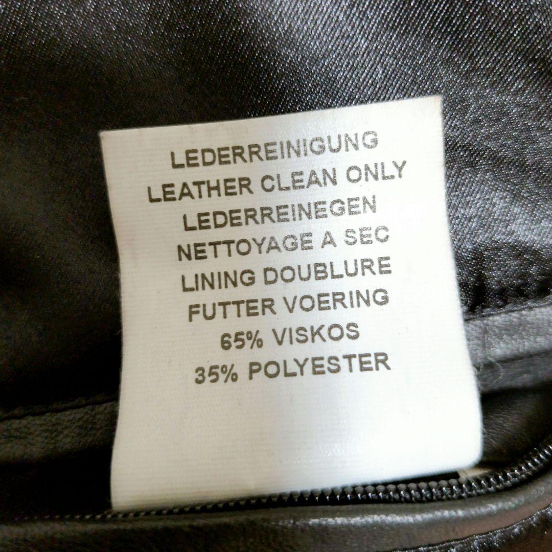 ヴィンテージ テーラードジャケット ラムレザー 3B ブラック XL〜2XL