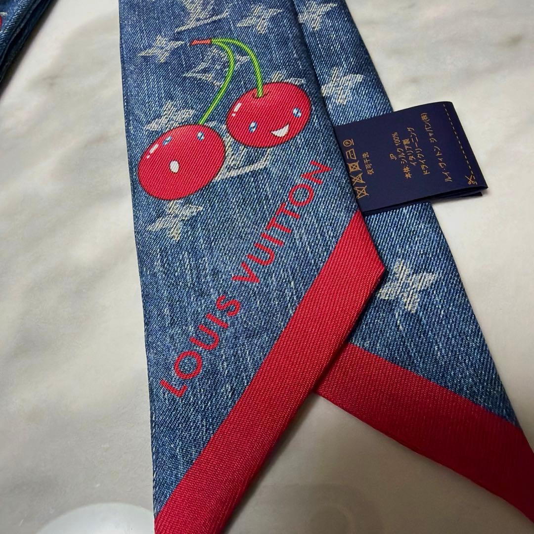 新品　LOUIS VUITTON × 村上隆 スカーフ　チェリー　バンドー