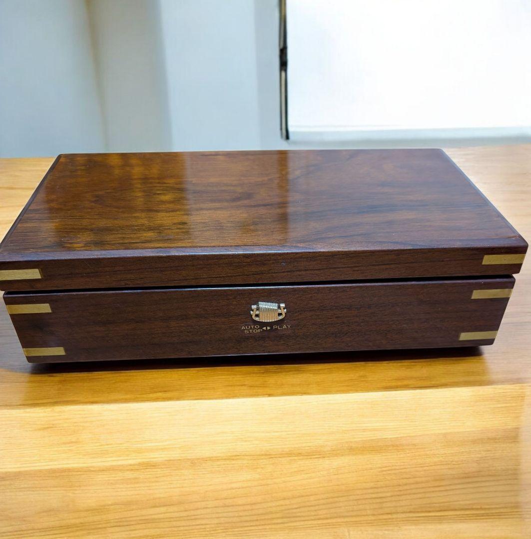 ORPHEUS 木製オルゴール50弁　 愛の賛歌　エーデルワイス