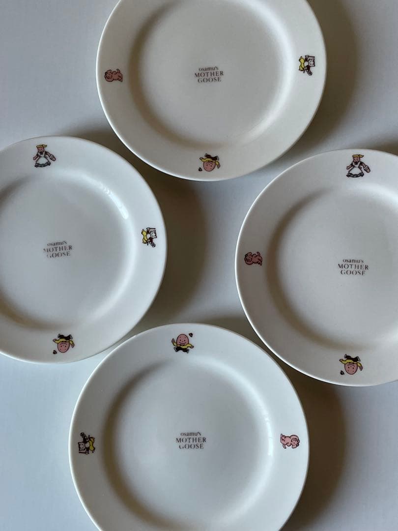 オサムグッズ　ダスティミラー社 マザーグースプレート4枚　当時物