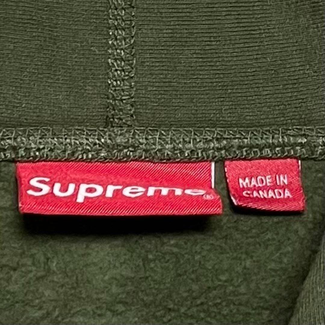 2112【人気Lサイズ】シュプリーム♤刺繍ビッグロゴ　パーカー希少カラー即完売品