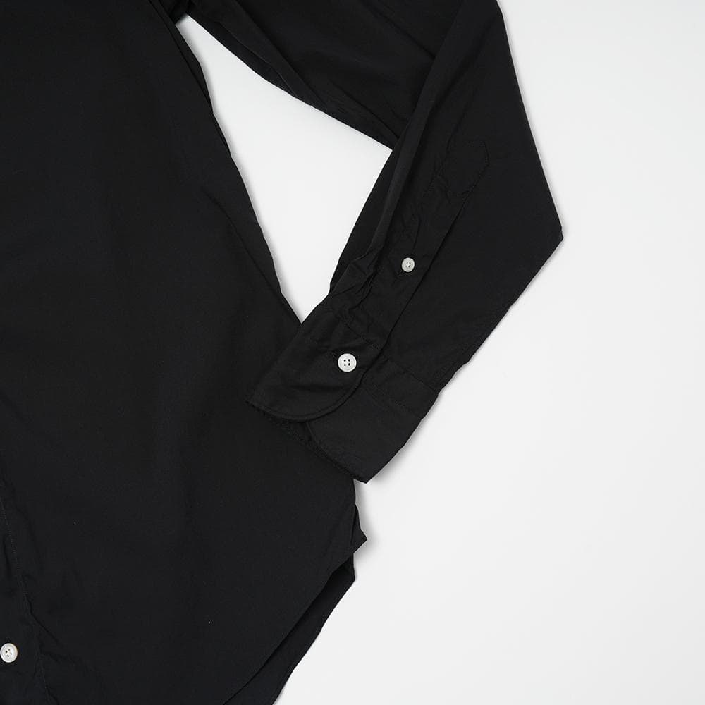 Finamore フィナモレ セルジオ ストレッチコットン シャツ ブラック38