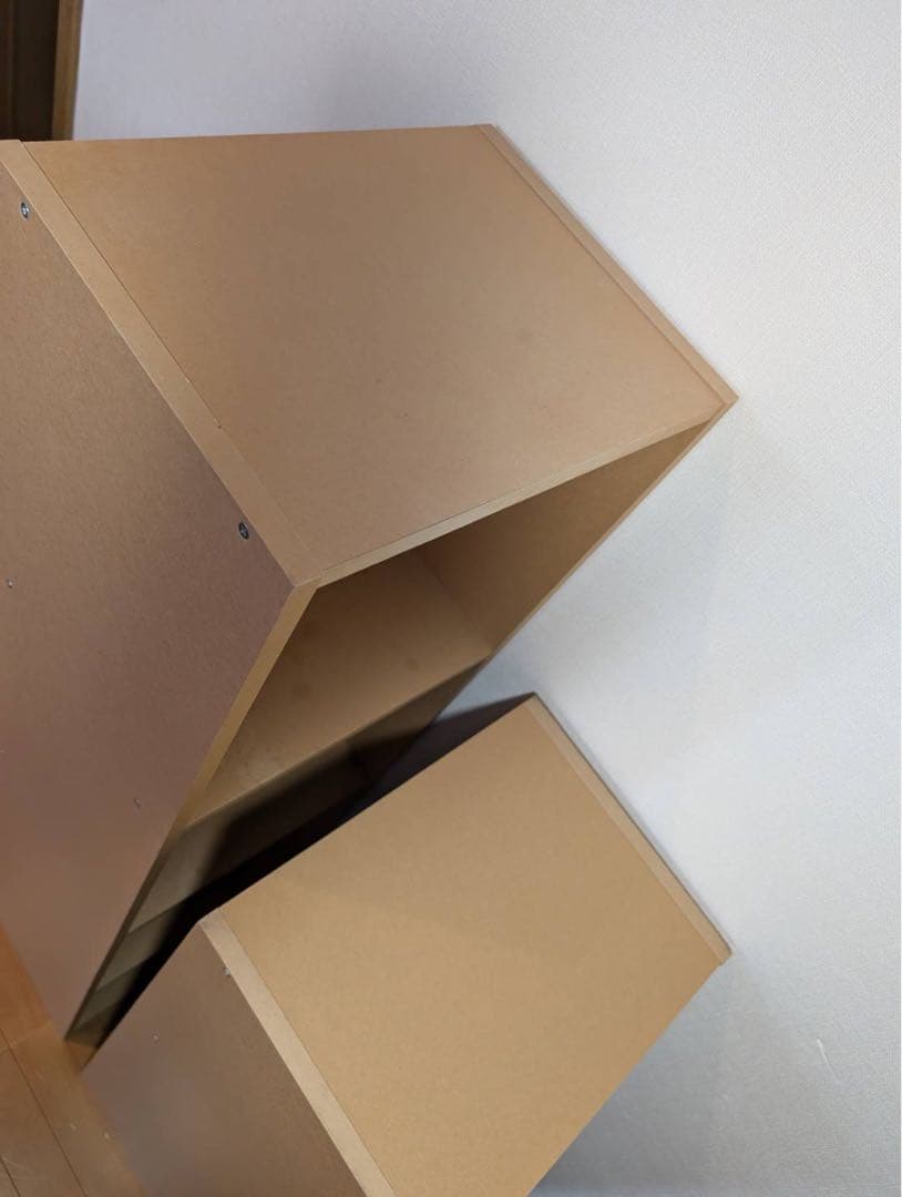 ■送料込■無印良品 パルプボードボックス 34段 棚シェルフ廃盤家具