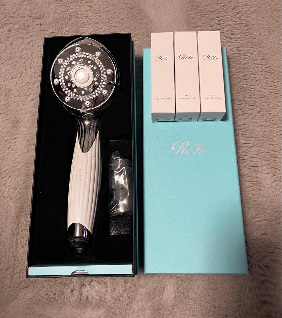 ReFa シャワーヘッド ピュアカートリッジ(3個)付き