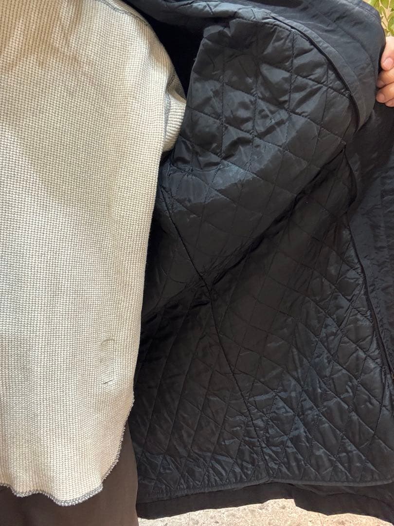 DKNY 90s ライナー付きコットンナイロンコート ブラック Lサイズ