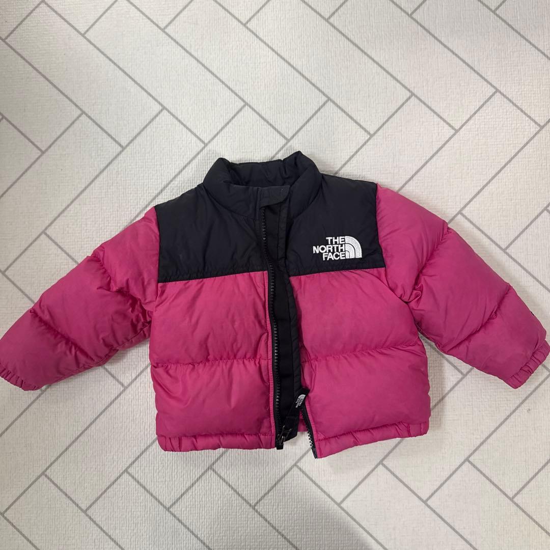 THE NORTH FACE 80 ピンク/黒 ヌプシ　ダウン