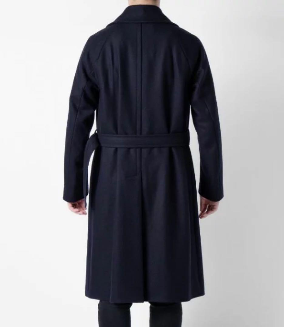 【美品】Hevo チェスターコート BRINDISI ネイビー