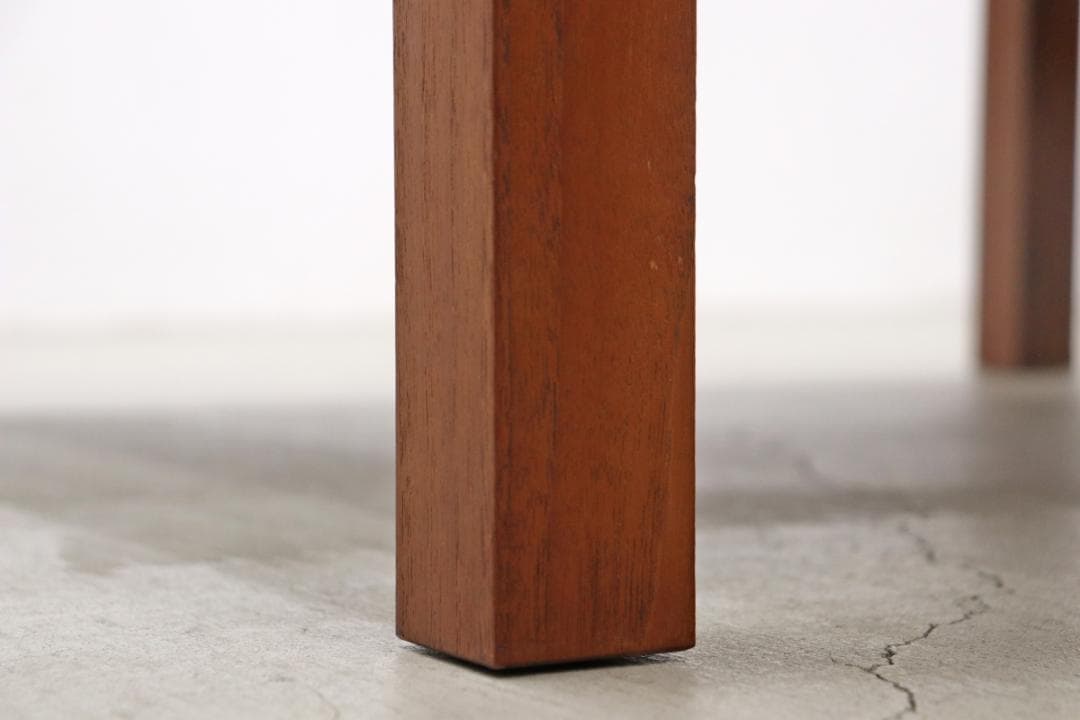 ヴィンテージ チーク材 正方形 センターテーブル スクエア ローテーブル