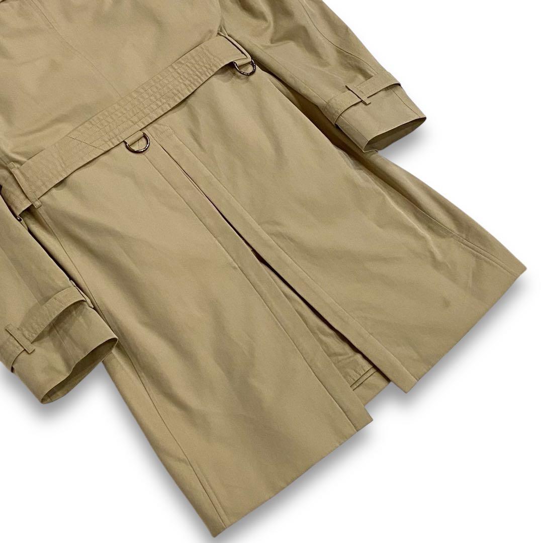 希少★バーバリー チェルシー ロング トレンチコート メンズ 46 ノバチェック