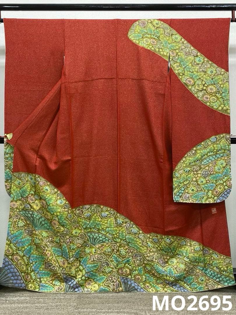 作家振袖 樋熊哲也 辻ヶ花 豪華 銀通し 絞り 身丈162cm