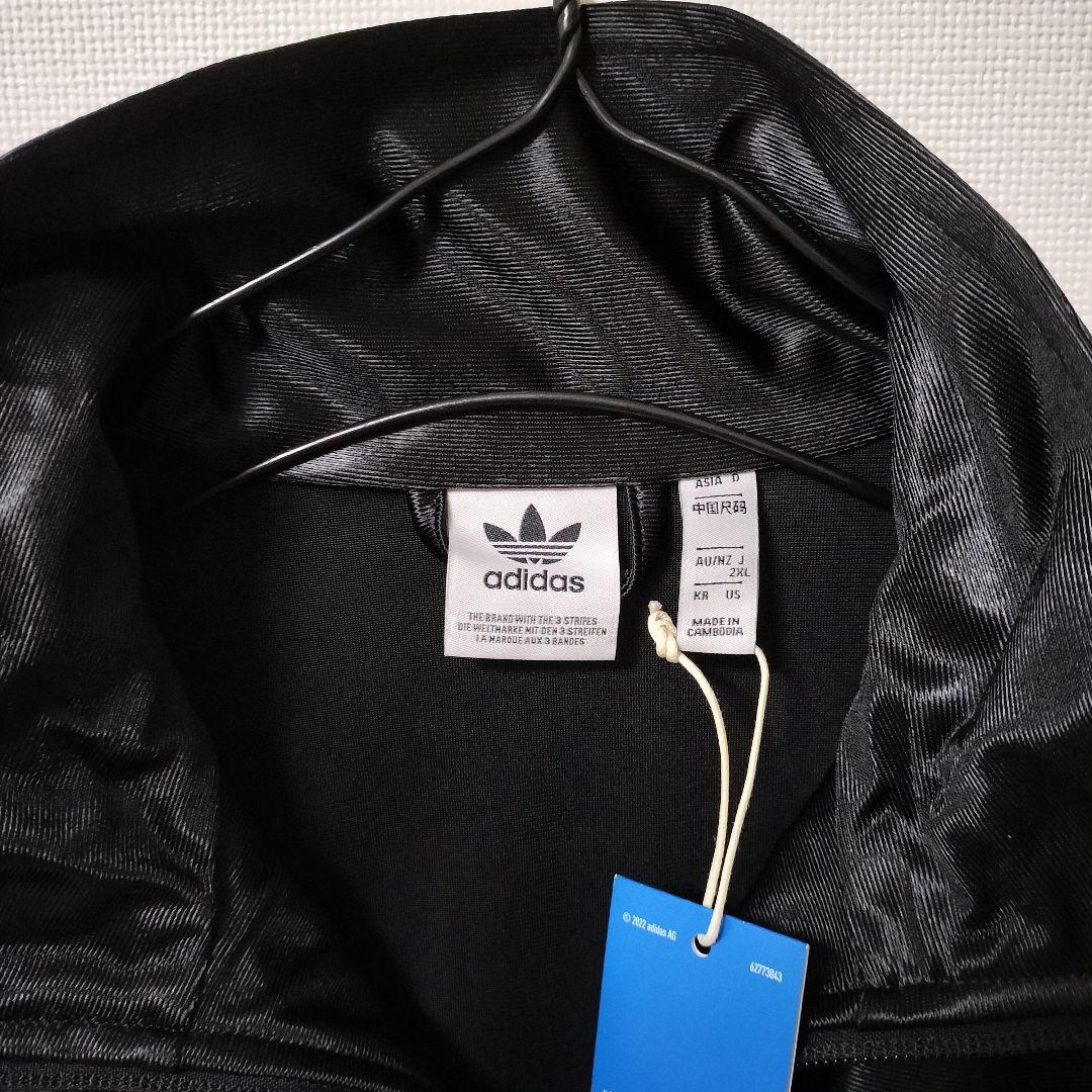 新品 アディダス 黒 フィッティド トラックジャケット ファイヤーバードジャージ