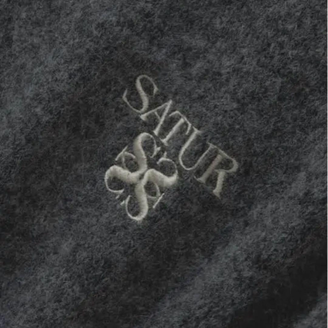 SATUR 完売 M ローレンウールブレンドクルーネックニットカーディガン