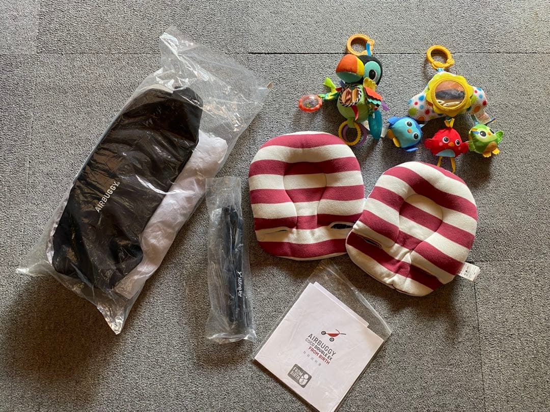 美品◼️エアバギーAIRBUGGYココダブルフロムバースEX新生児〜アースグレー