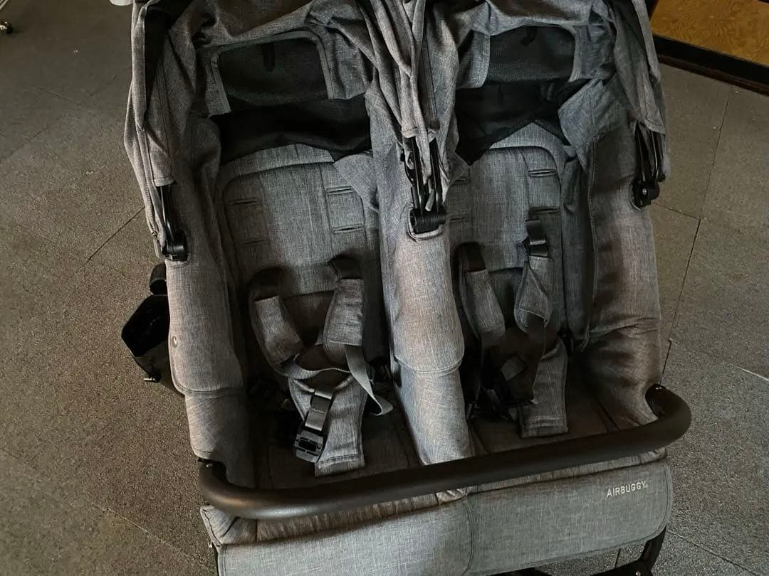 美品◼️エアバギーAIRBUGGYココダブルフロムバースEX新生児〜アースグレー