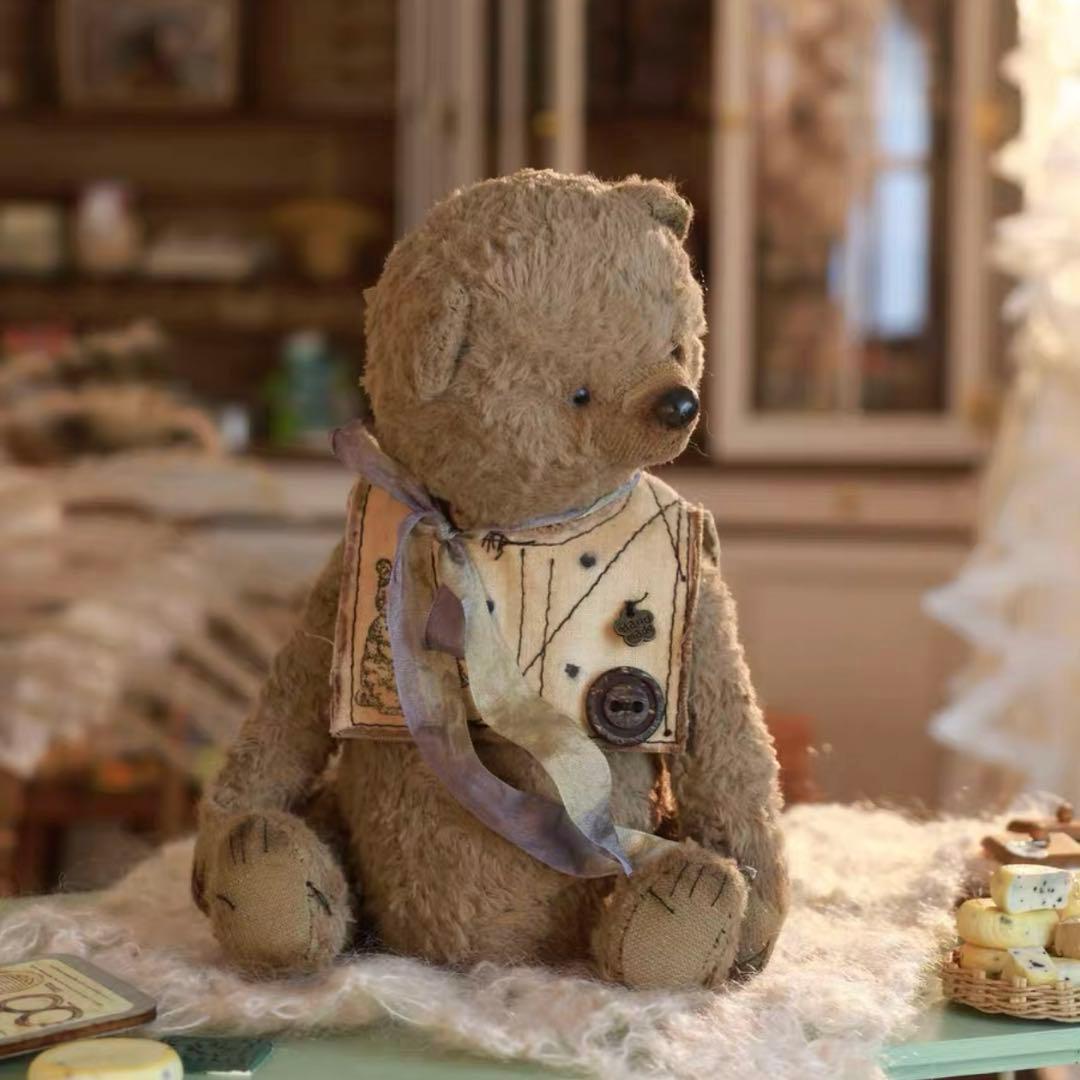 期待を込めて テディベア アーティストベア 海外作家様 ハンドメイド ぬいぐるみ