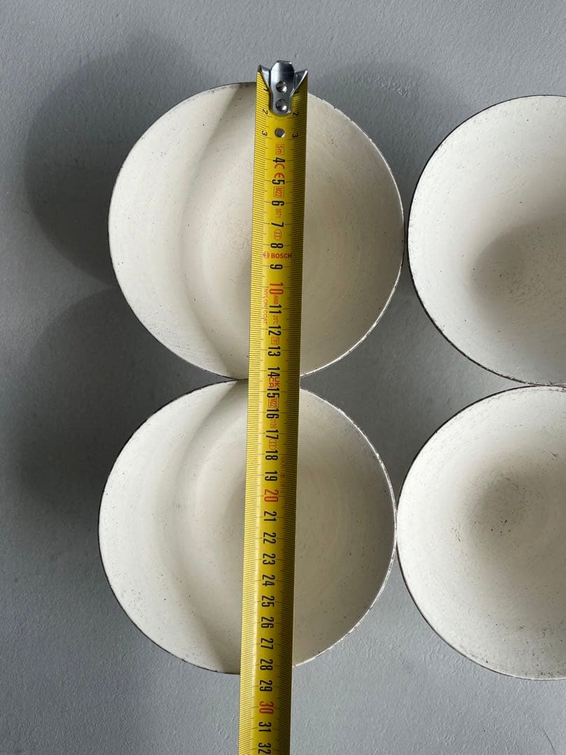 2020n 二階堂明弘 焼き締め 三角椀 白 ホワイト 4点セット