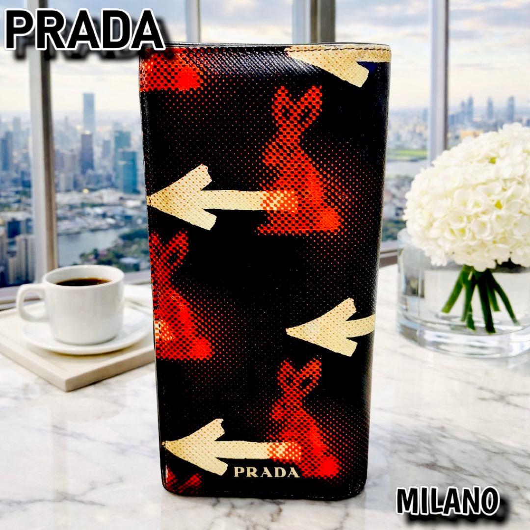 コラボ✨PRADA✨プラダ✨二つ折り財布✨ラビット✨ジェームスジーン✨ウサギ✨
