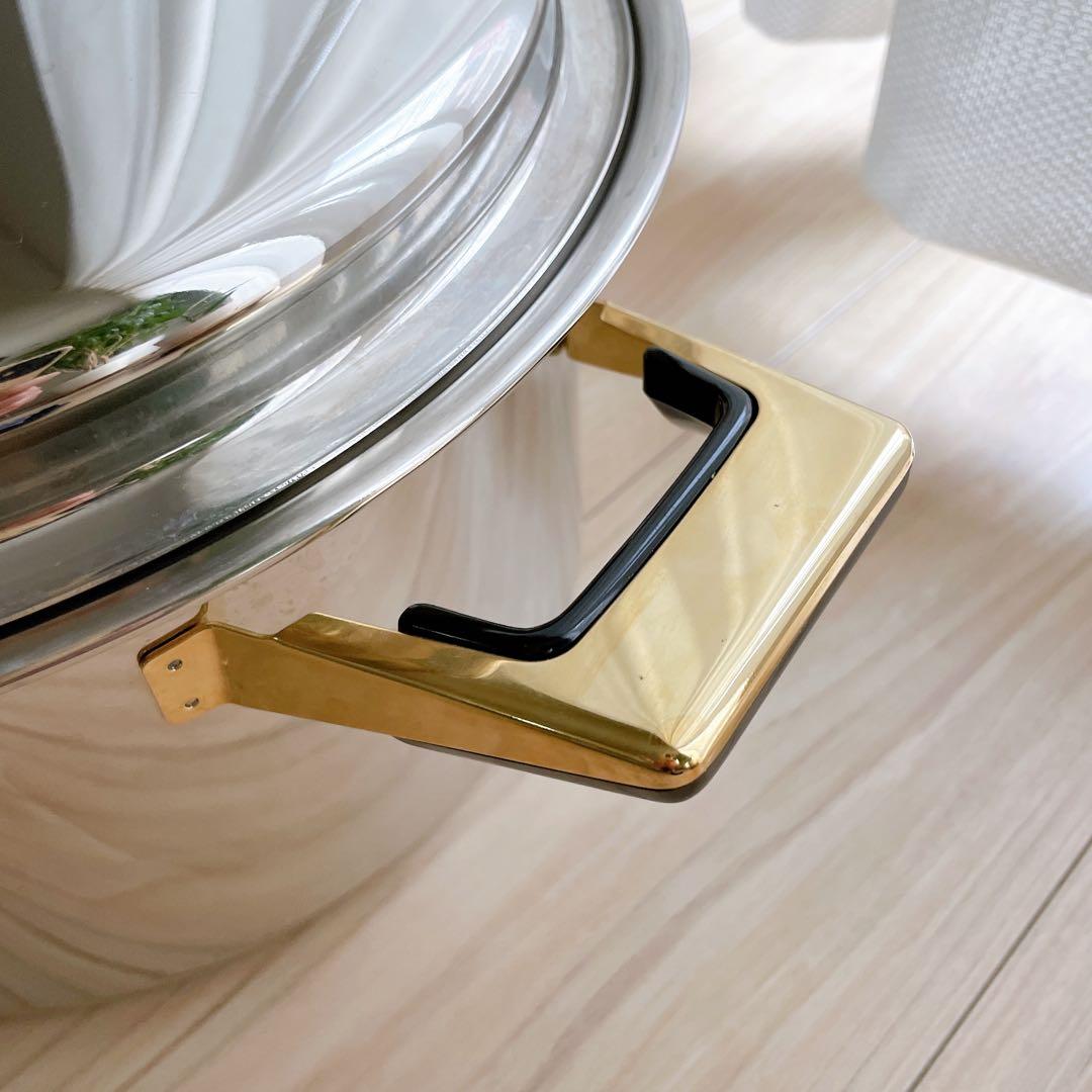 レインボークッカー　内径26cm 寸胴鍋　タッパーウエア　両手鍋　深型　IH対応