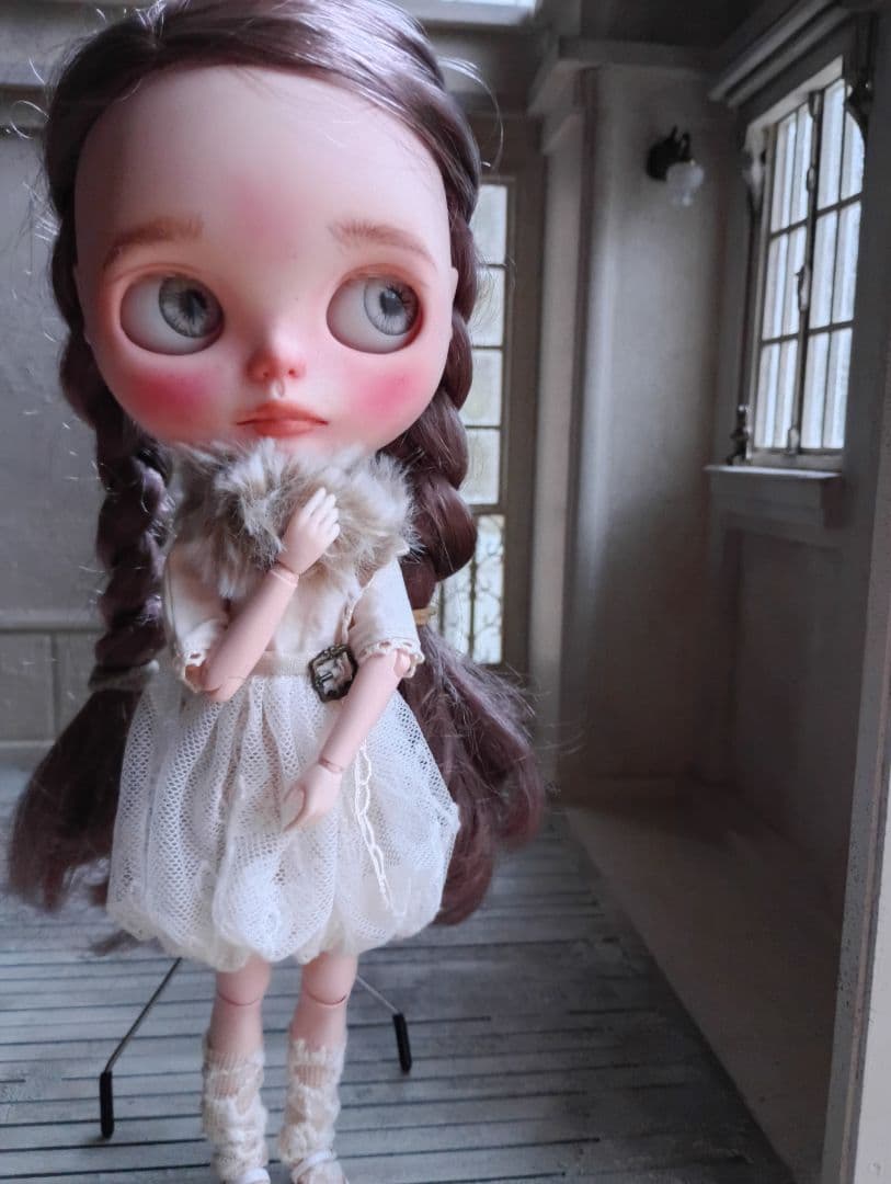 NO.96　組立式: 木製 ドールハウス　背景ボード