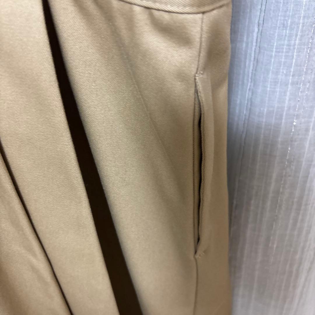 ダントン　ベージュ エプロンスタイル サロペット