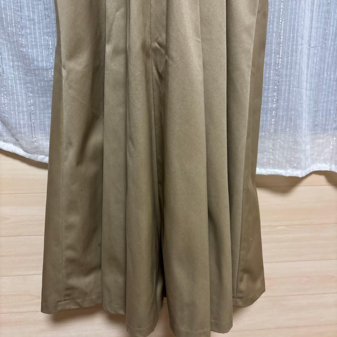 ダントン　ベージュ エプロンスタイル サロペット