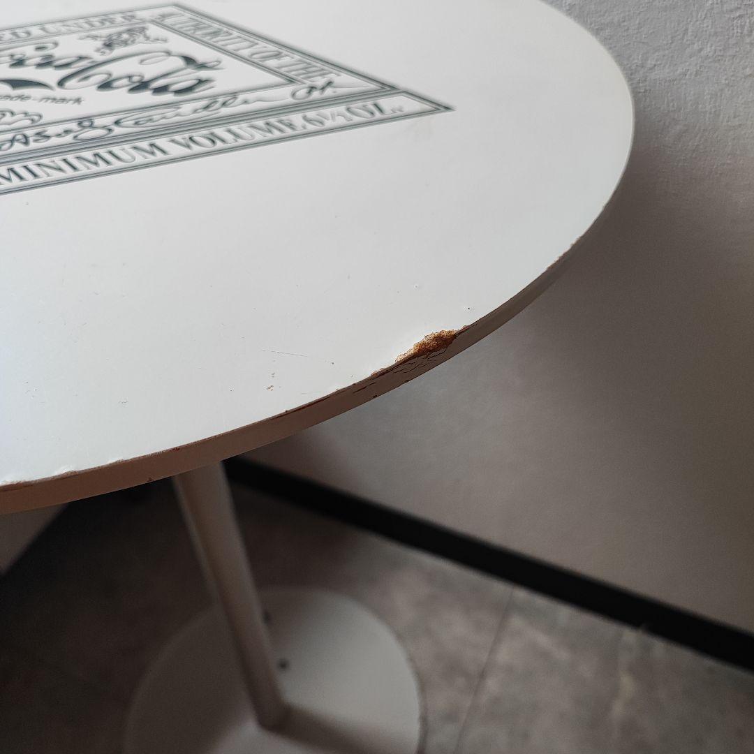 CocaCola ビンテージ カフェテーブル サイドテーブル W450 H640