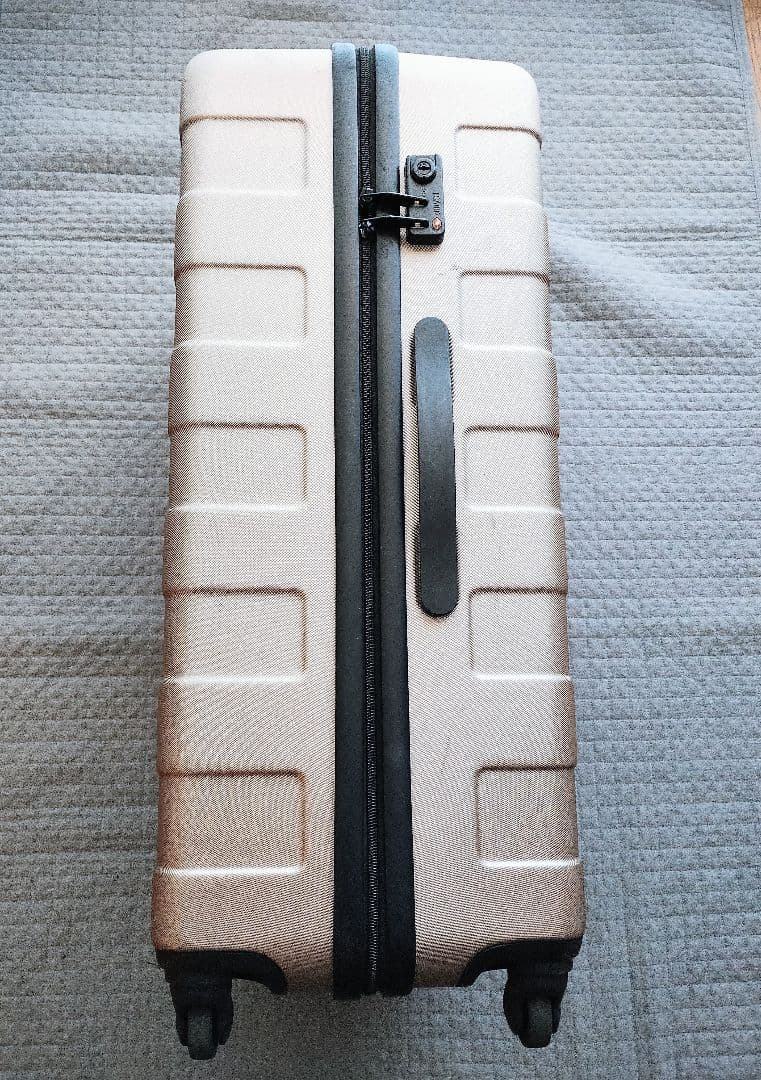 無印良品 MUJI バーを自由に調節できるハードキャリーケース 75L ベージュ