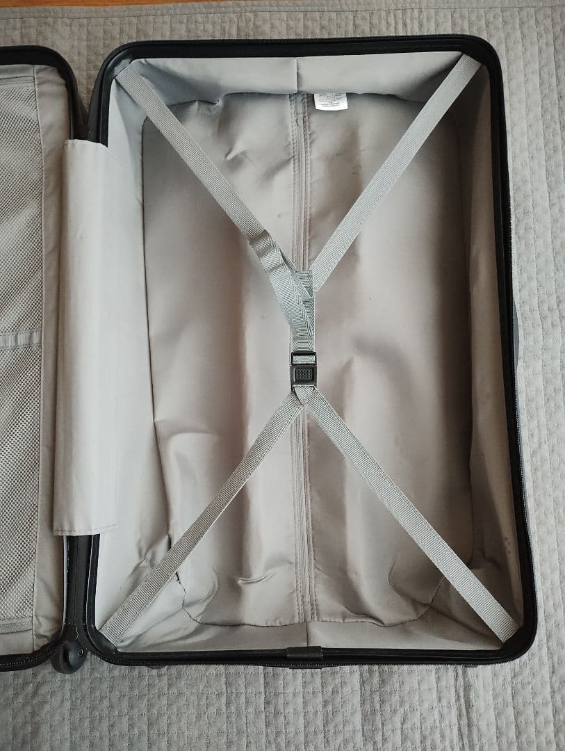 無印良品 MUJI バーを自由に調節できるハードキャリーケース 75L ベージュ