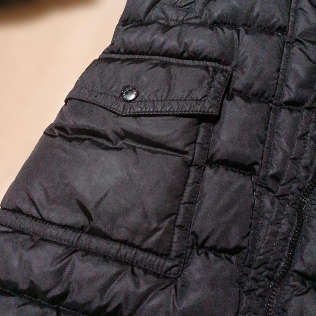 MONCLERブラックロングコートサイズ0(国内正規品)