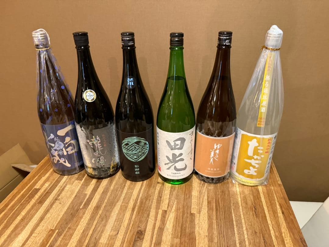 日本酒６本セット　 一白水成、滝自慢、たびか、ゆきのびじん、たかちよ、その他