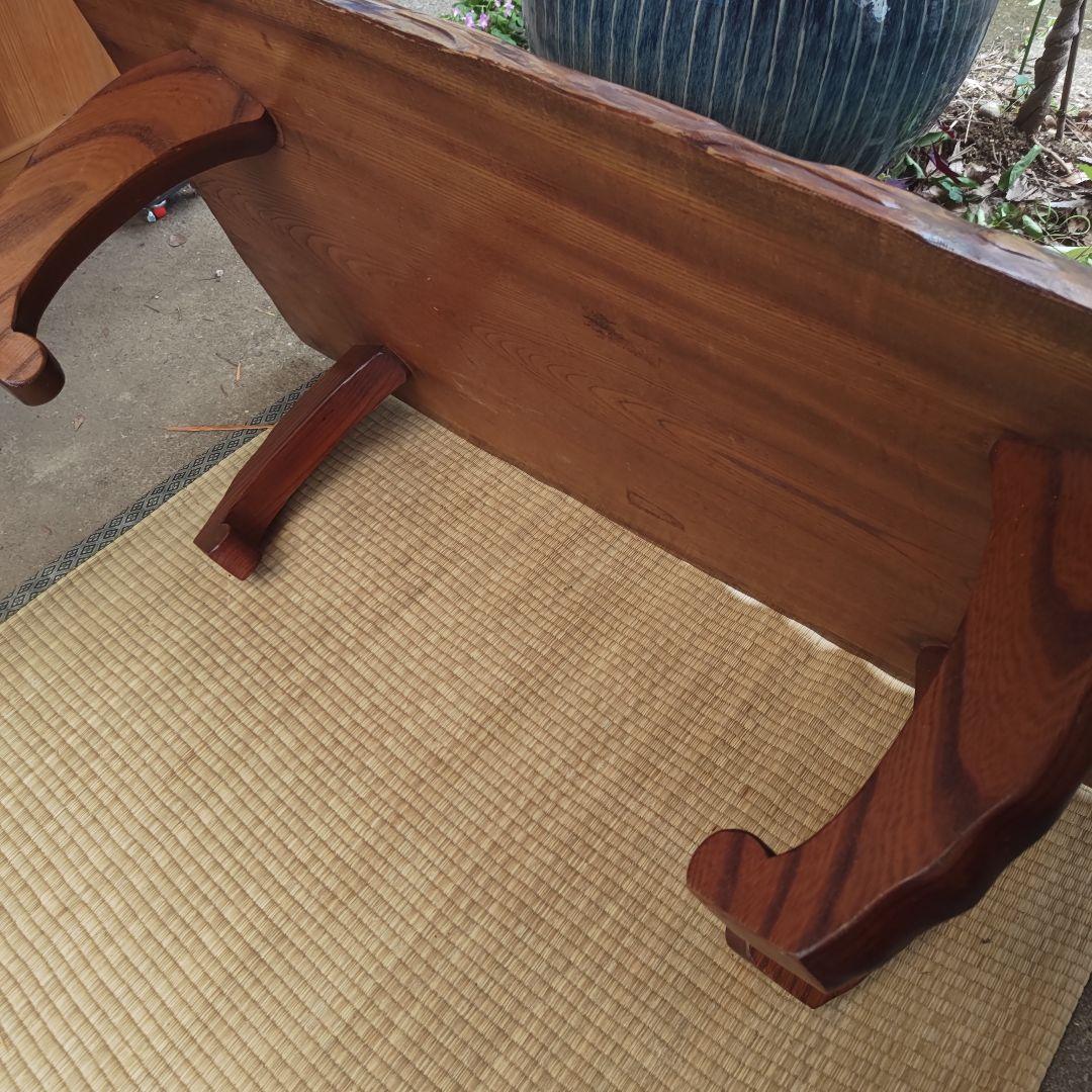 昭和レトロ　無垢材　小型座卓　ちゃぶ台　古民家　当時物