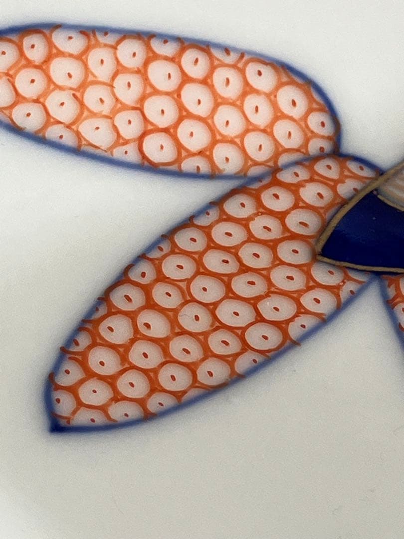 深川製磁　笹の柄 お刺身などの皿　のぞき 希少