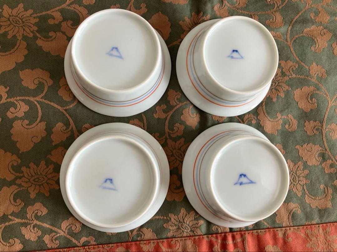 深川製磁　笹の柄 お刺身などの皿　のぞき 希少