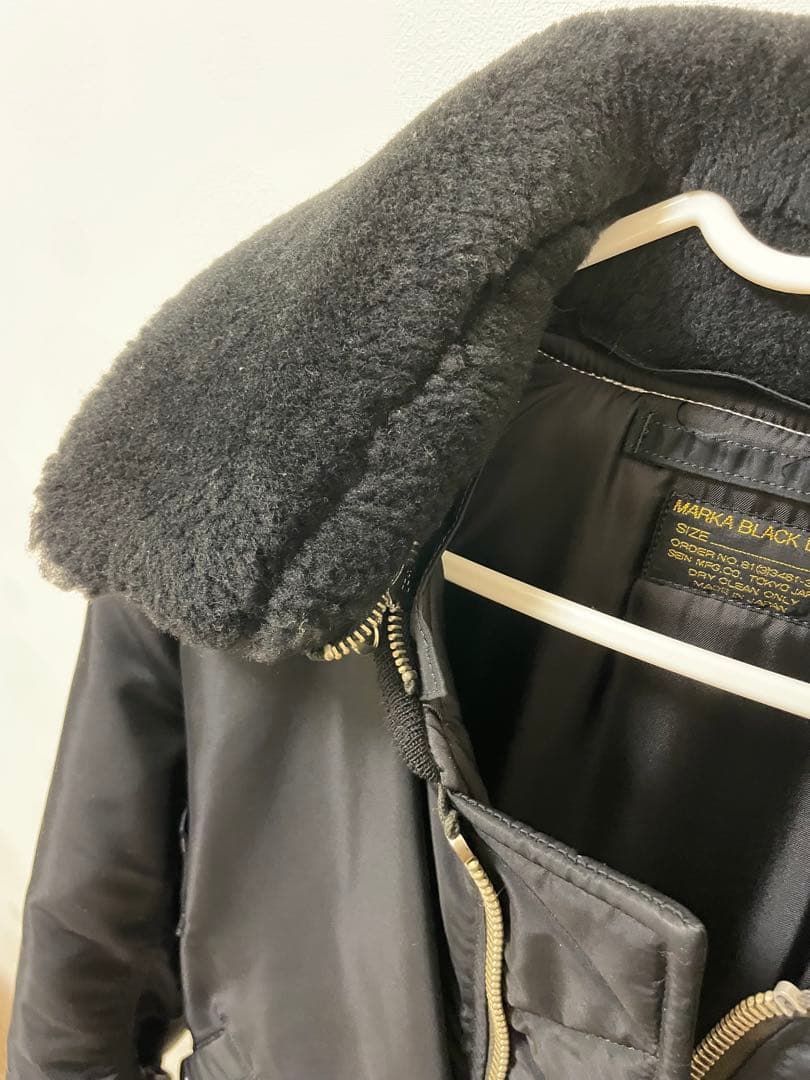 MARKA BLACK LABEL MA-1フライトジャケット　ブラック