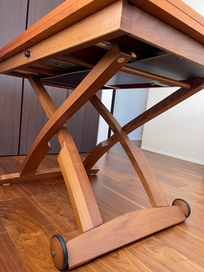 CALLIGARIS マスコッティ　木製 昇降式テーブルリビングテーブル　完成品