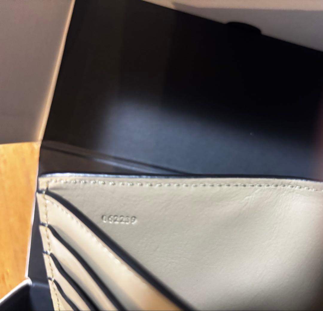 【美品】ロエベ スリムジップ バイフォールド ウォレット ソフトグレインカーフ