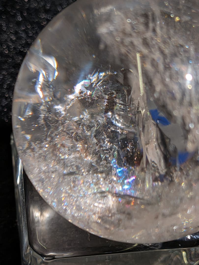 【高品質】天然石ピンクアゼツライト④スフィア 3.9cm　丸玉　置物　新入荷❣️