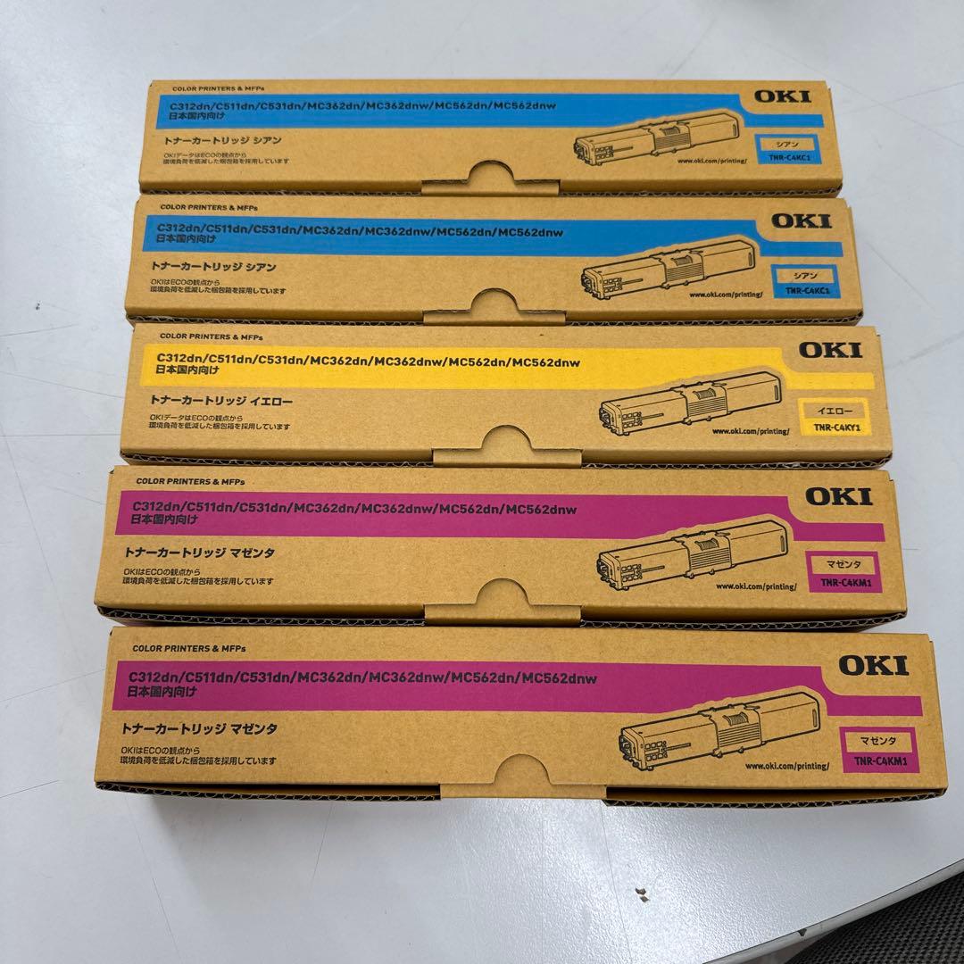 OKI トナーカートリッジ 3色5本セット