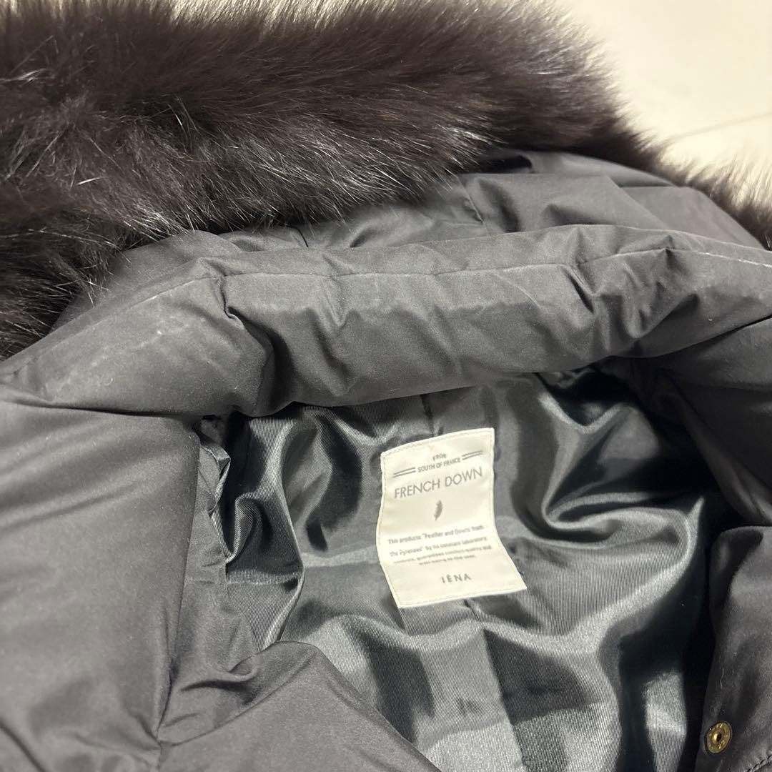 美品✨大人気✨イエナ ロングダウンコート フォックスファー Aライン ブラック