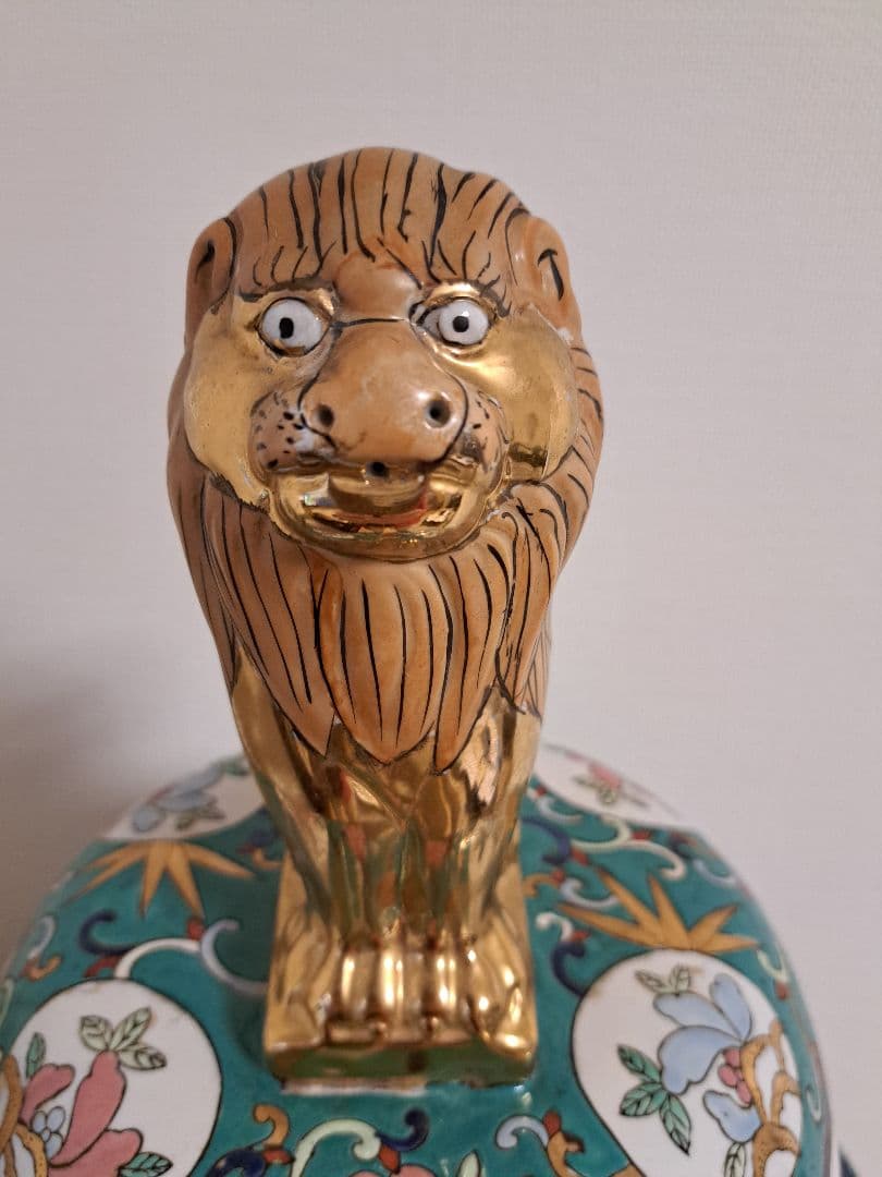 【直接お渡し】絢爛豪華 沈香壺 大型140㎝ 獅子冠