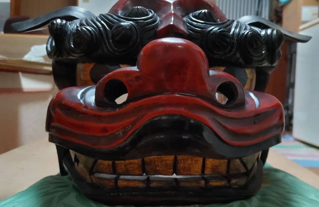 ◇獅子頭◇伝統工芸品【出品11/1まで】獅子舞メス