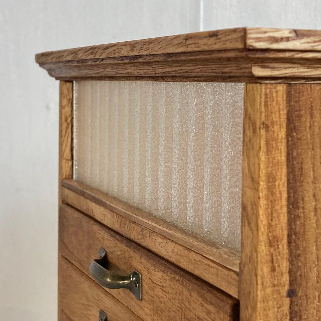 とらじ 小振りな７杯 小引き出し 小物入れ モールガラス