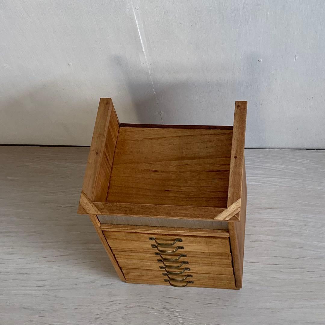 とらじ 小振りな７杯 小引き出し 小物入れ モールガラス