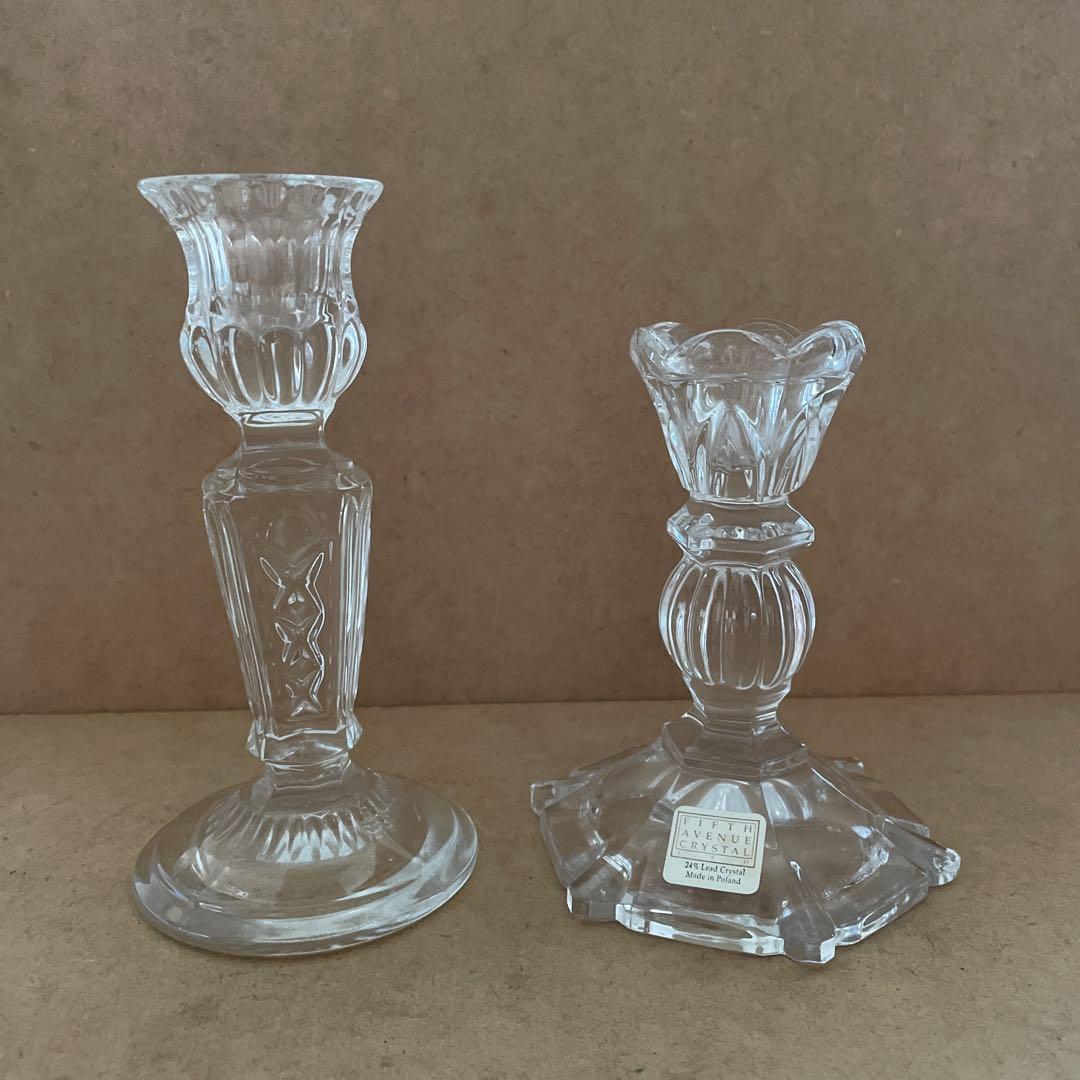 クリスマスセールしました！クリスタルキャンドルスタンド　ポーランド製6脚