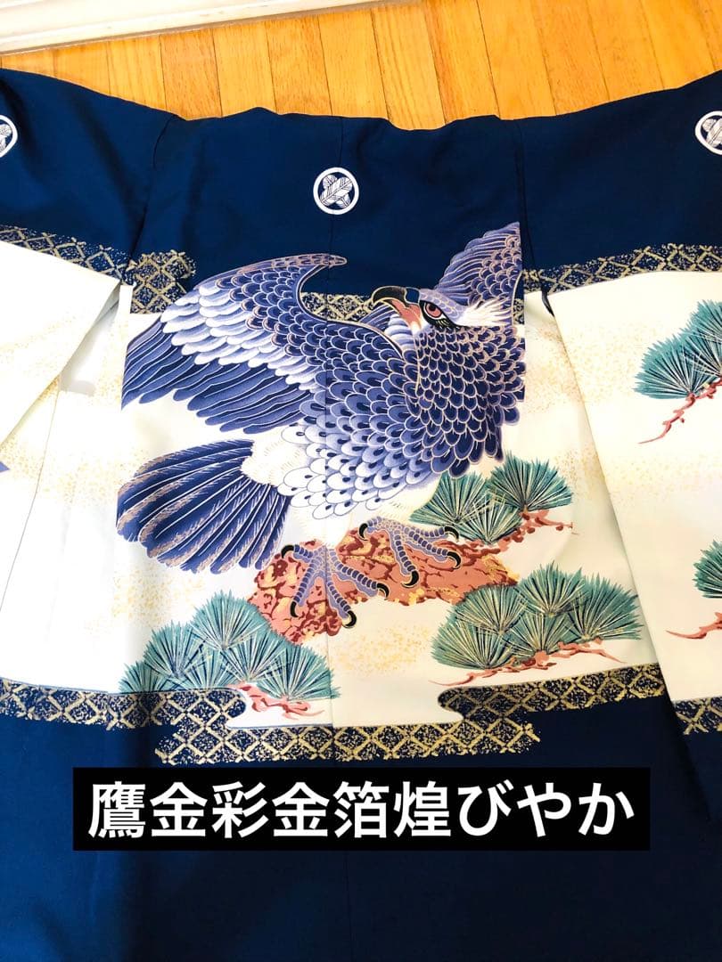 七五三五歳‼️完全️フルセット❤️日本男子鷹凛々しい‼️お家からは揃えるなし