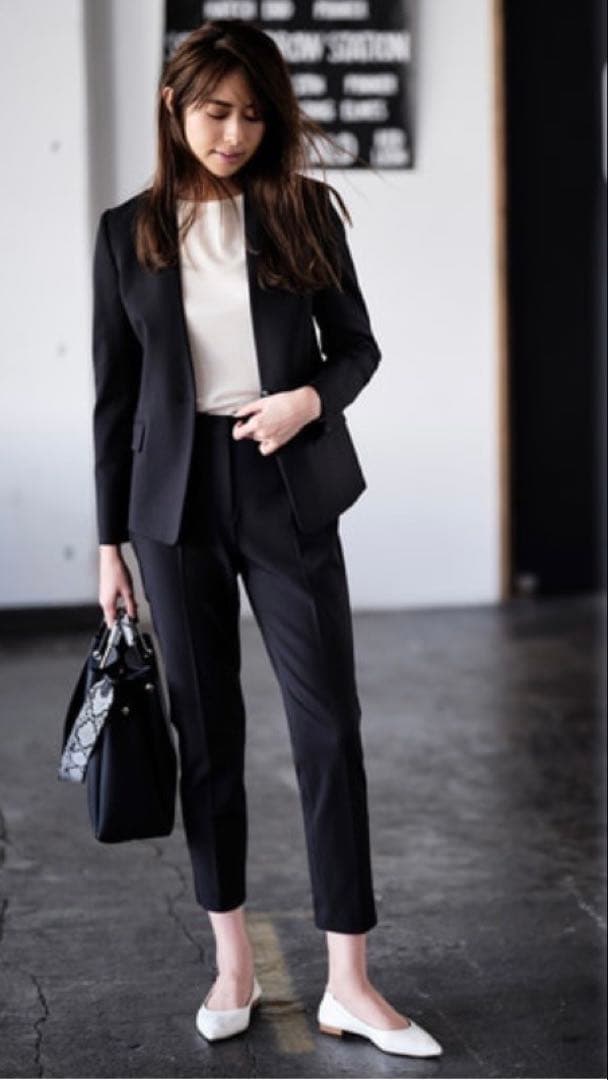 PLST プラステ ウォームリザーブ スーツ セットアップ ネイビー XS